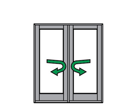 Crestline Hinged Door